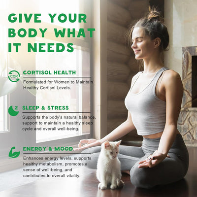 Cortisol Balance Gummies for Women – Stress & Relaxation Support, Vegan