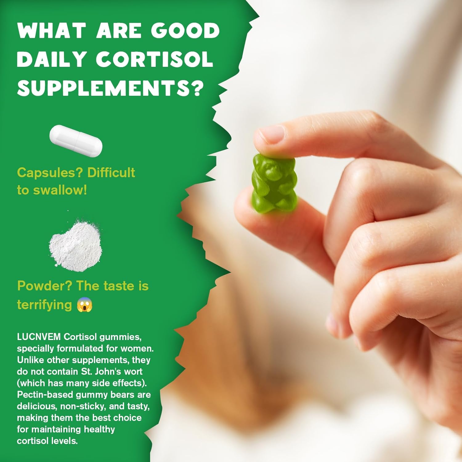 Cortisol Balance Gummies for Women – Stress & Relaxation Support, Vegan